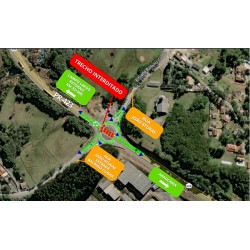 Via Araucária fará bloqueio parcial de rotatória na PR-423 para avanço das obras